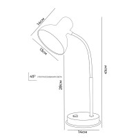 Рабочая лампа настольная Семь огней Эйр 1 лампа Е27 цвет белый