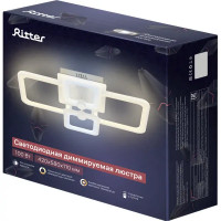 Люстра потолочная светодиодная диммируемая Ritter Spoleto 52032 0 с д/у 100 Вт 34 м² регулируемый белый свет цвет белый