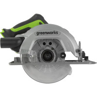 Пила циркулярная аккумуляторная бесщеточная Greenworks GD24CS, 24 В Li-Ion, 185 мм, без АКБ и ЗУ