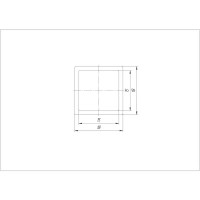 Профиль базовый Лофт 18x18x2000 мм алюминий черный муар