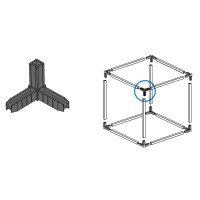 Коннектор 3 Bevel цвет графит