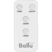 Тепловентилятор керамический электрический Ballu BFH/W 102W, 2000 Вт