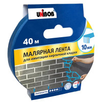 Лента малярная Unibob для имитации кирпичной кладки 10 мм х 40 м