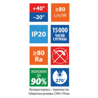 Лампа светодиодная Volpe E27 210-240 В 8 Вт груша матовая 640 лм, нейтральный белый свет