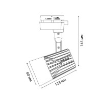 Трековый светильник светодиодный Volpe ULB-Q274 25W/4000K 25 Вт, 11 м², цвет белый