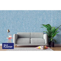 Жидкие обои Silk Plaster Absolute А422 1.3 кг цвет голубой