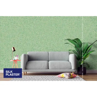 Жидкие обои Silk Plaster Absolute А423 1.3 кг цвет салатовый