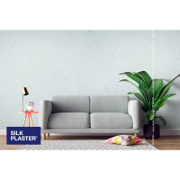 Жидкие обои Silk Plaster Absolute А102 0.87 кг цвет бело-голубой