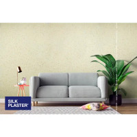 Жидкие обои Silk Plaster Absolute А302 0.83 кг цвет желтый пастельный