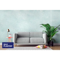 Жидкие обои Silk Plaster Absolute А306 0.83 кг цвет морской волны