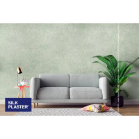 Жидкие обои Silk Plaster Absolute А307 0.83 кг цвет серо-зеленый