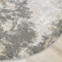 Ковер полипропилен Serenity D742 ø160 см цвет серый