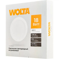 Светильник точечный светодиодный встраиваемый Wolta Dlus под отверстие 145 мм, 10 м², нейтральный белый свет, цвет белый