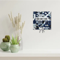 Ключница Home Sweet Home цвет синий 12x12см