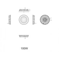 Светильник светодиодный уличный Эра SPP-402-0-50K-100 100 Вт 4000К IP65 нейтральный белый свет