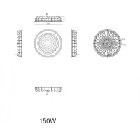 Светильник светодиодный уличный Эра SPP-402-0-50K-150 150 Вт 4000К IP65 нейтральный белый свет