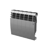 Радиатор Royal Thermo Biliner 350/87 биметалл 6 секций боковое подключение цвет серый