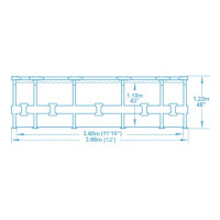 Бассейн каркасный Bestway 56420 BW 366x122 см