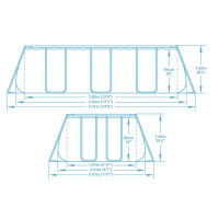 Бассейн каркасный Bestway 56441 BW 404x201x100 см 6480 л