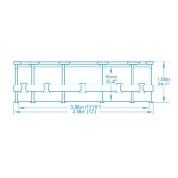 Бассейн каркасный Bestway 5614X BW ø366 h100 см 9150 л