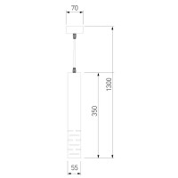 Светильник подвесной Elektrostandard DLN003, 1 лампа, 2 м², цвет белый матовый