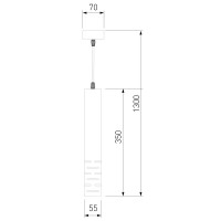 Подвесной светильник Elektrostandard DLN003, 1 лампа, 2 м², цвет чёрный матовый