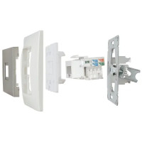 Розетка компьютерная встраиваемая Systeme Electric W59 Deco RJ45 UTP cat 5e цвет платина