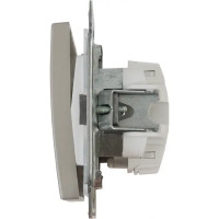 Выключатель встраиваемый Systeme Electric W59 Deco 1 клавиша, цвет платина