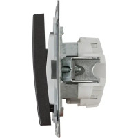 Выключатель встраиваемый Systeme Electric W59 Deco 1 клавиша, цвет графит