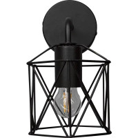 Настенный светильник бра Vitaluce Актавия блэк 1 лампа 3м² E27 цвет черный матовый