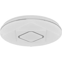 Светильник настенно-потолочный светодиодный Cova с пультом 16 м² регулируемый белый и RGB свет, цвет белый