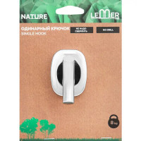 Крючок для ванной комнаты Lemer Nature 1 рожок металл цвет хром