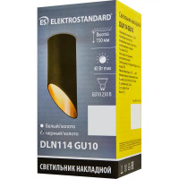 Светильник точечный накладной Elektrostandard DLN114, 2 м², цвет чёрный/золото