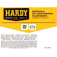 Шпатель для обойных работ Hardy 0610-570020 из пластика 200 мм