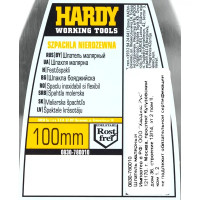 Шпатель малярный Hardy 0830-780010 100 мм, нержавеющая сталь