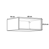 Каркас навесной Delinia 60x25.6x56 см ЛДСП цвет белый