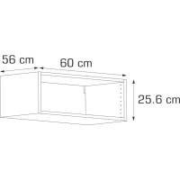 Каркас навесной Delinia 60x25.6x56 см ЛДСП цвет белый