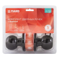 Ручка-защелка Fuaro 672/BL BL-P без фиксатора, цвет черный