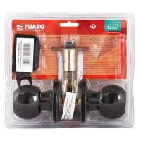 Ручка-защелка Fuaro 672/BL BL-P без фиксатора, цвет черный