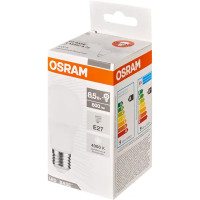 Лампа светодиодная Osram А60 E27 220-240 В 8.5 Вт груша матовая 800 лм нейтральный белый свет