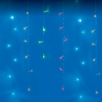 Гирлянда светодиодная влагозащищенная бахрома Uniel электрическая 20 м 480 LED разноцветный свет