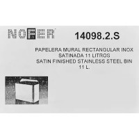 Контейнер для мусора Nofer 11 л настенный матовый