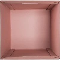Коробка складная 31x31x30 см картон цвет розовый