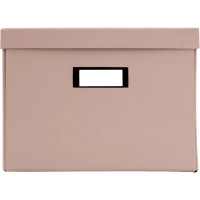 Коробка складная 40x28x20 см картон цвет розовый
