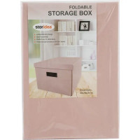 Коробка складная 40x28x20 см картон цвет розовый
