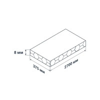 Комплект стеновых панелей ПВХ Venta Черный мрамор 2700x375x8 мм 2.025 м² 2шт