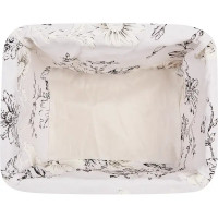 Корзина стеллажная Цветы 30x23x21 см 14.5 л ива цвет белый