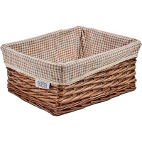 Корзина стеллажная Плетенка 40x31x17 см 21 л ива цвет коричневый