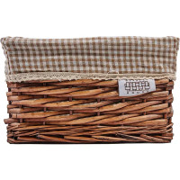 Корзина стеллажная Плетенка 40x31x17 см 21 л ива цвет коричневый