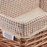 Корзина стеллажная Плетенка 40x31x17 см 21 л ива цвет коричневый
